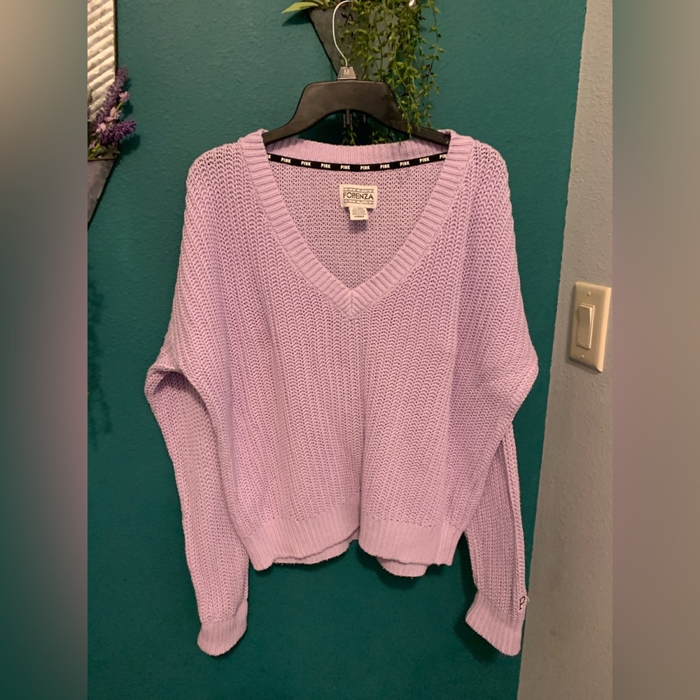 PINK purple knit sweater
